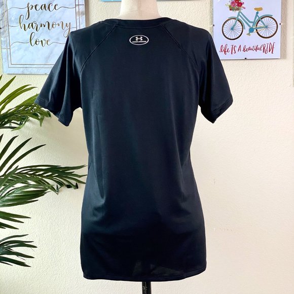 UNDER ARMOUR Women's Black Short Sleeve Locker Tee - Picture 5 of 8